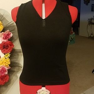 Black tank top vest